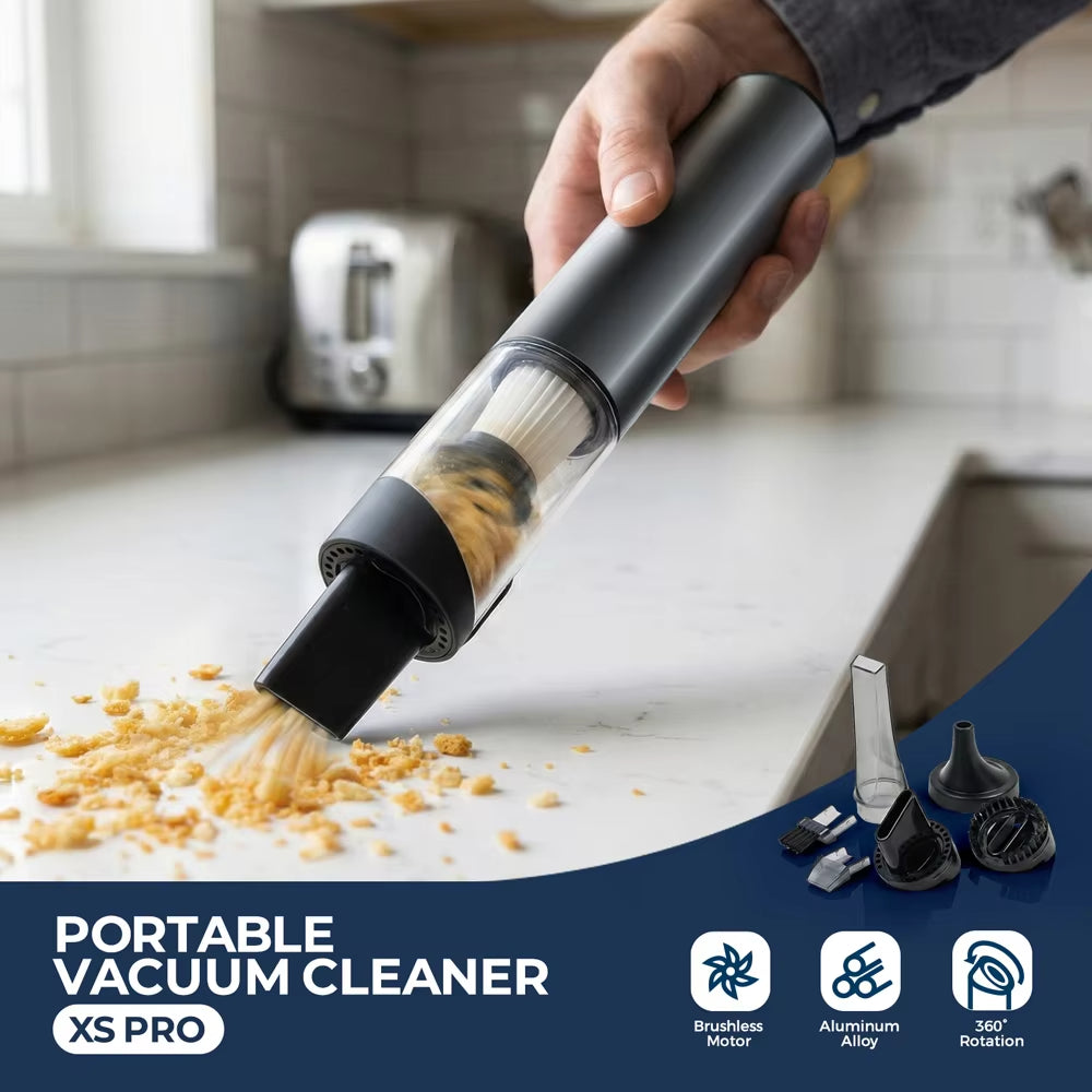 Cordless Handheld Vacuum Cleaner, 2-Speed Suction & Blower