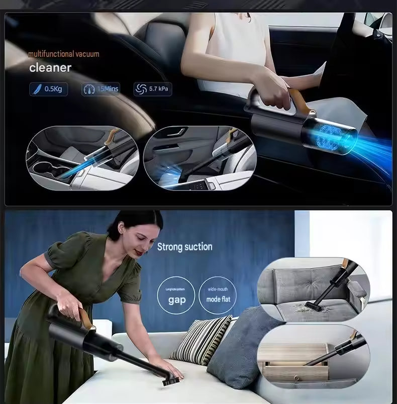 Multi-Functional Cordless Car Vacuum Cleaner